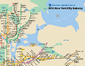 Нью-Йорк (New York), карта метро (subway). Как путешествовать самостоятельно 