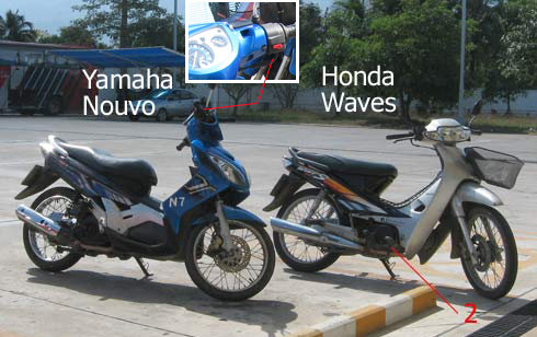 Тайланд. Осваиваем мото байк (скутер, мопед). Как путешествовать самостоятельно: как выбирать мотобайк. Yamaha или Honda? Фото