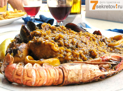 Еда в Испании: паэлья с морепродуктами